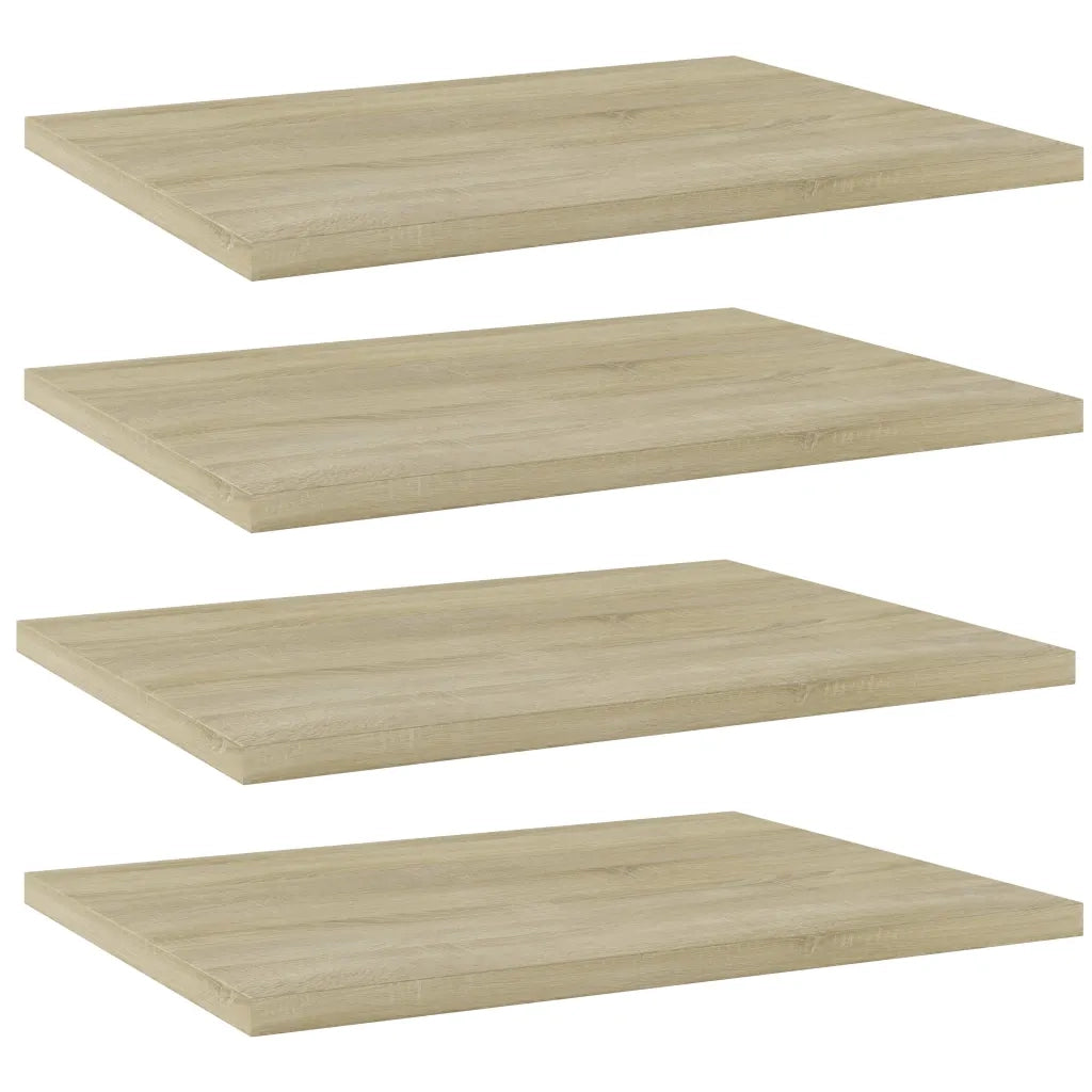 Ripiani per Libreria 4pz Rovere Sonoma 40x30x1,5cm Multistrato 805160