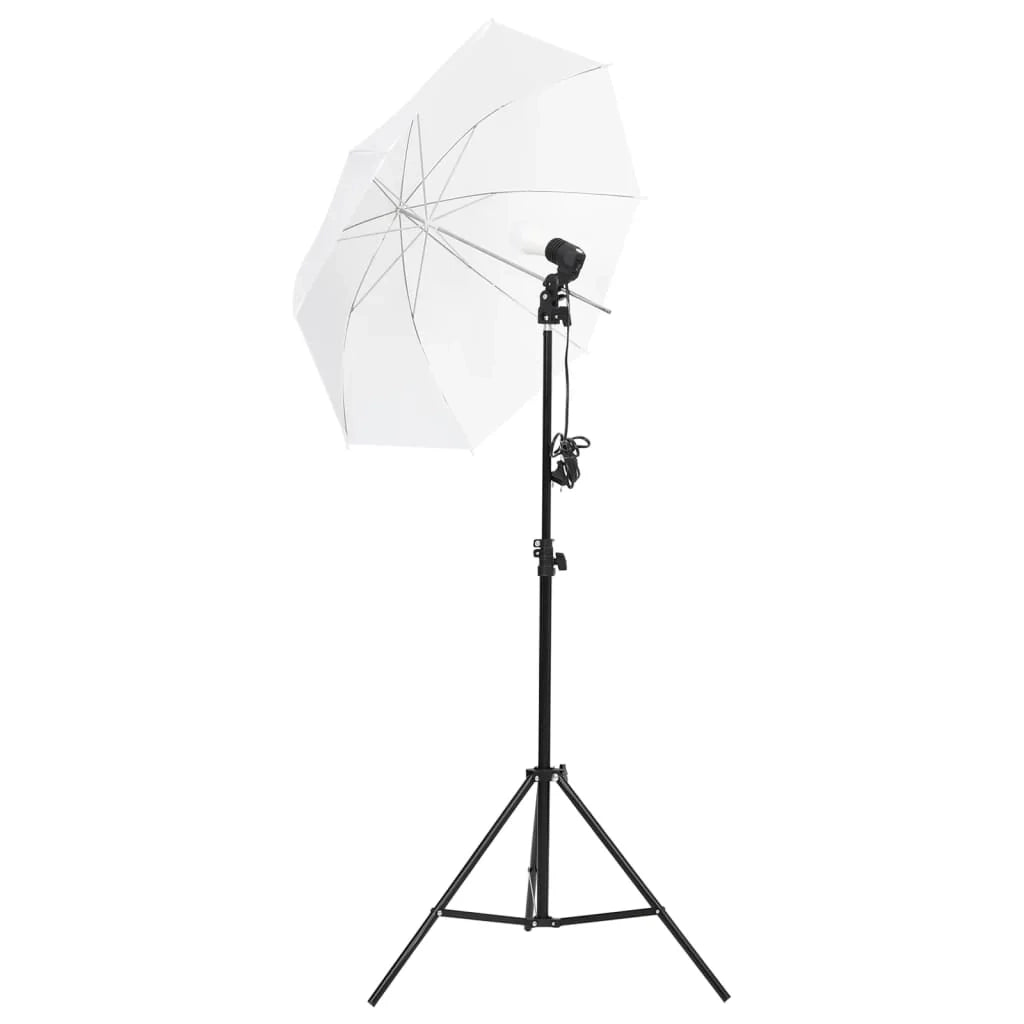 Kit per studio fotografico con illuminazione fondale e riflettore nero 02_0042455