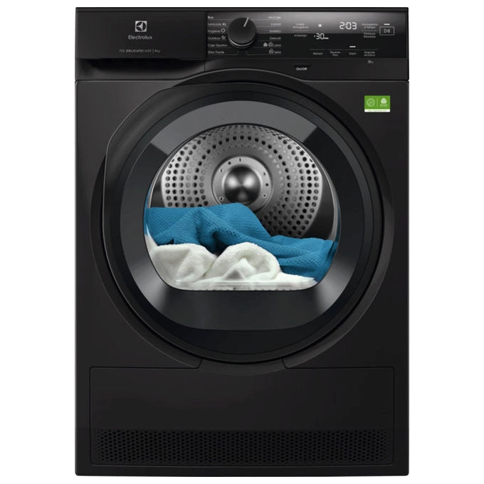 Electrolux, Asciugatrice a Caricamento Frontale, 9 kg, Nero, Libera Installazione, EW7H49B