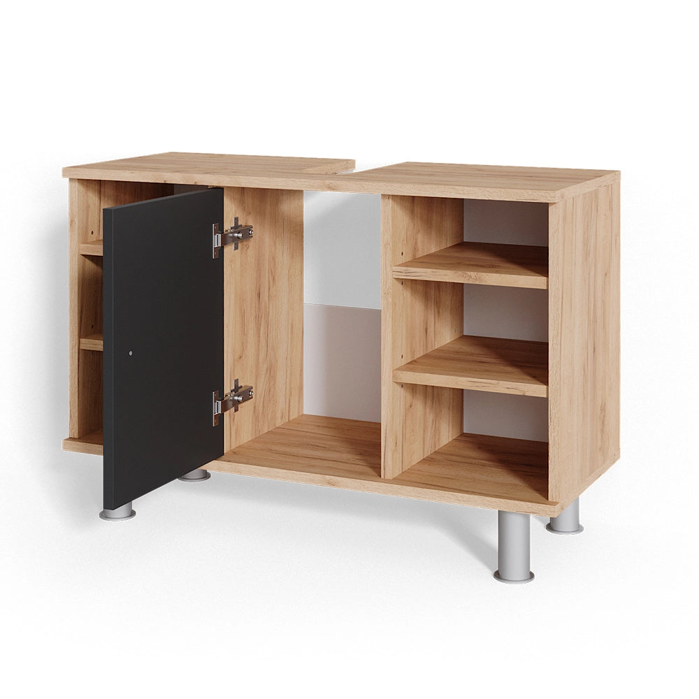 Mobiletto per lavabo Fynn Antracite 80 x 54 cm Vicco
