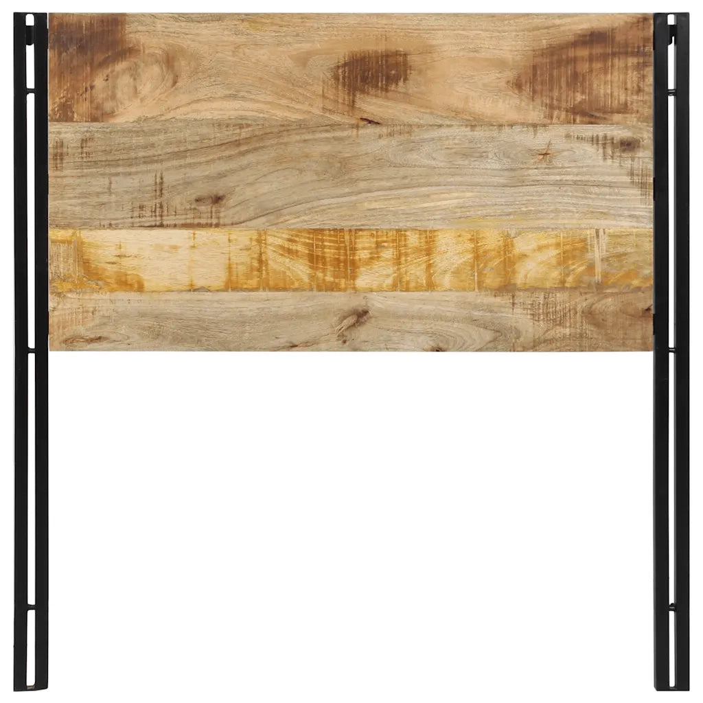 Testiera 100 cm in Legno Massello di Mango e Ferro