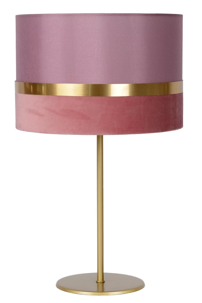 Lampada da tavolo in lino rosa E27 Extravaganza Lucide