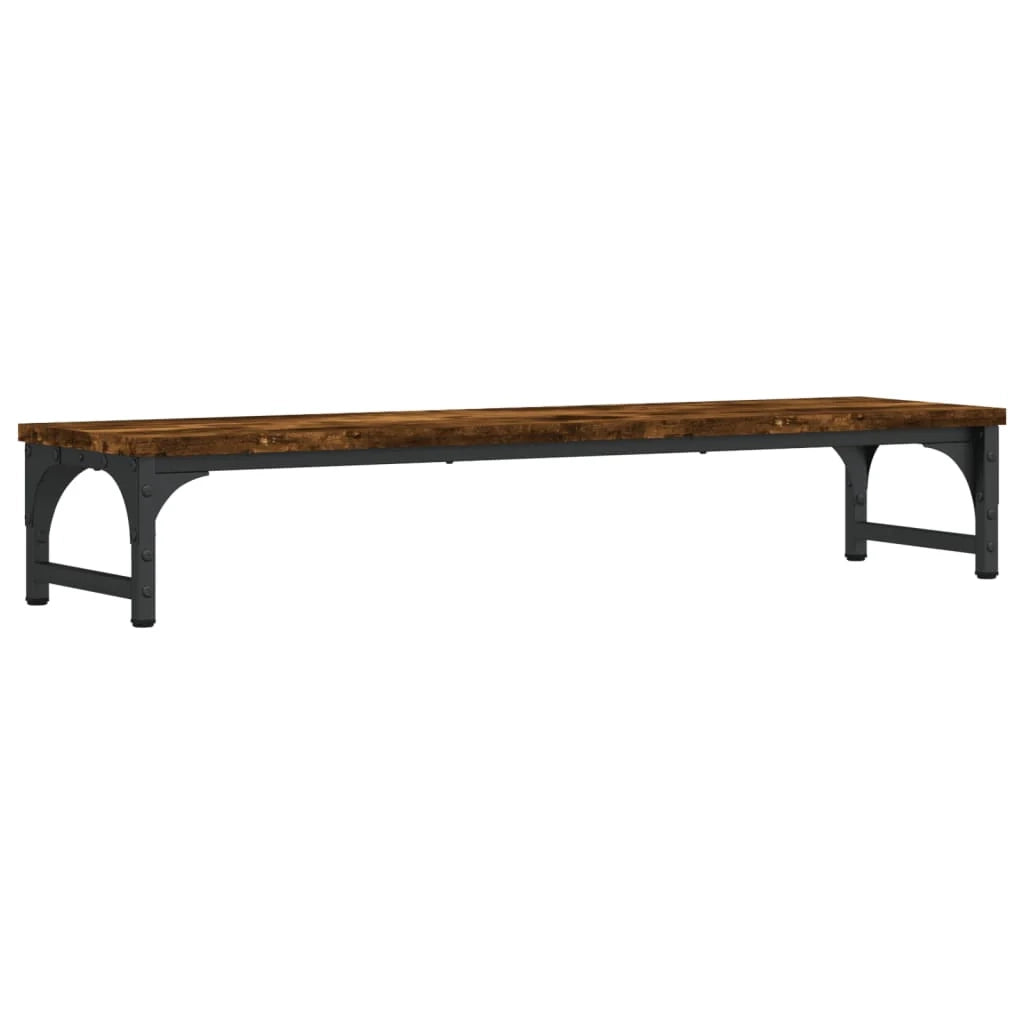 Supporto per monitor mobile da scrivania 85 x 23 x 15,5 cm legno ingegnerizzato marrone 02_0044905