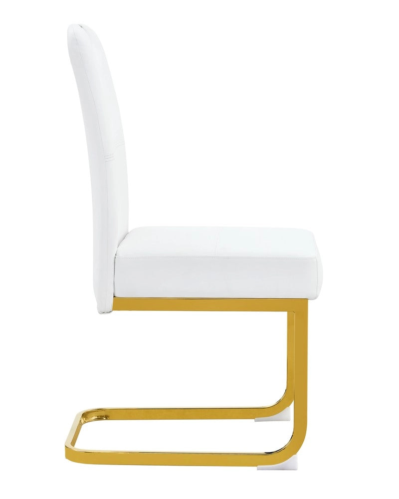 Set 2 Sedie da Pranzo ¨C Minimal ¨C Bianche, Design Ergonomico, Imbottite, Struttura Resistente
