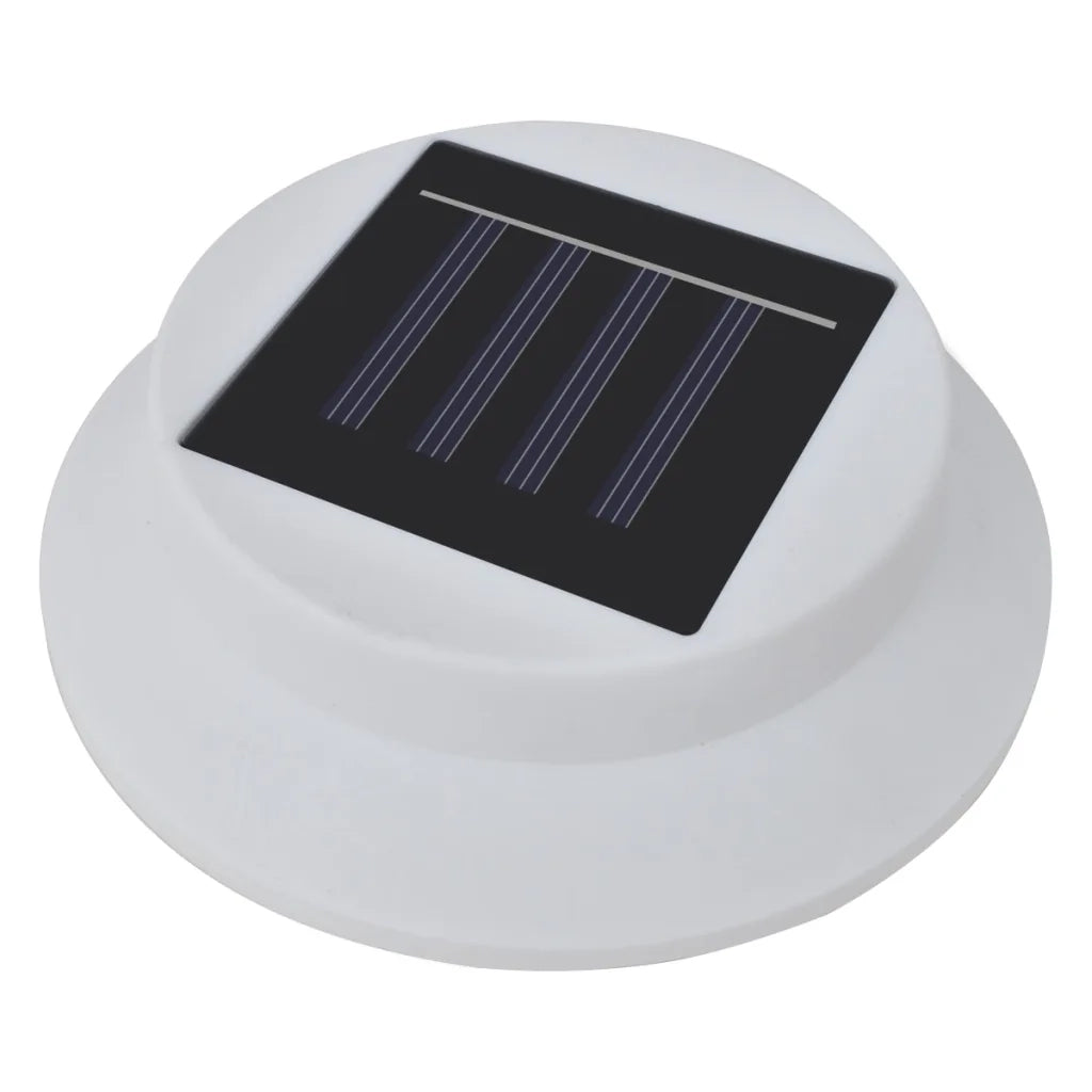 Lampade Solari da Esterno per Recinzioni 12 pz LED Bianco