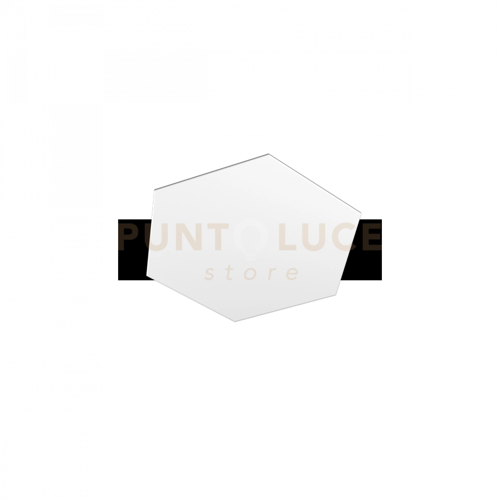 HEXAGON APPLIQUE-PLAFONIERA DECORATIVO BIANCO 1142-1D-BI