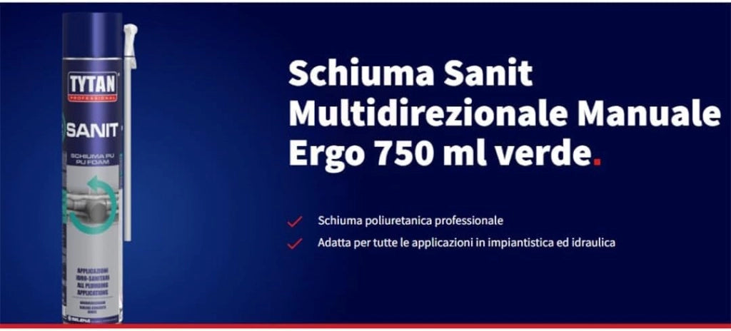 Schiuma Poliuretanica Sanit Tytan Manuale Ml 750