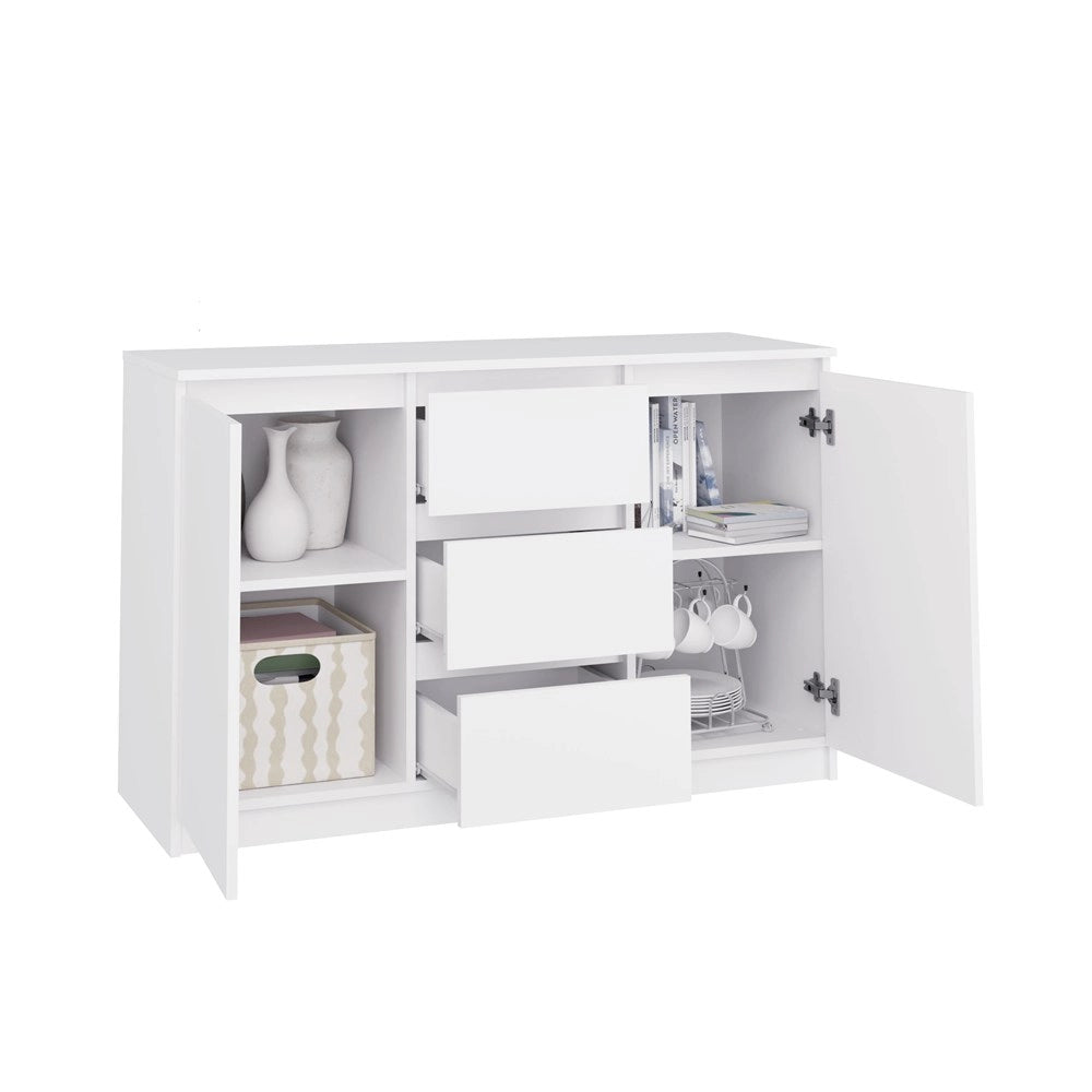Cassettiera MALWA 2d3s bianco per camera e soggiorno