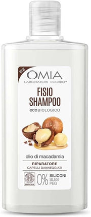 OMIA FISIO SHAMPOO ECO BIO CON OLIO DI MACADAMIA PER CAPELLI DANNEGGIATI RIPARATORE E RISTRUTTURANTE DA 200 ML