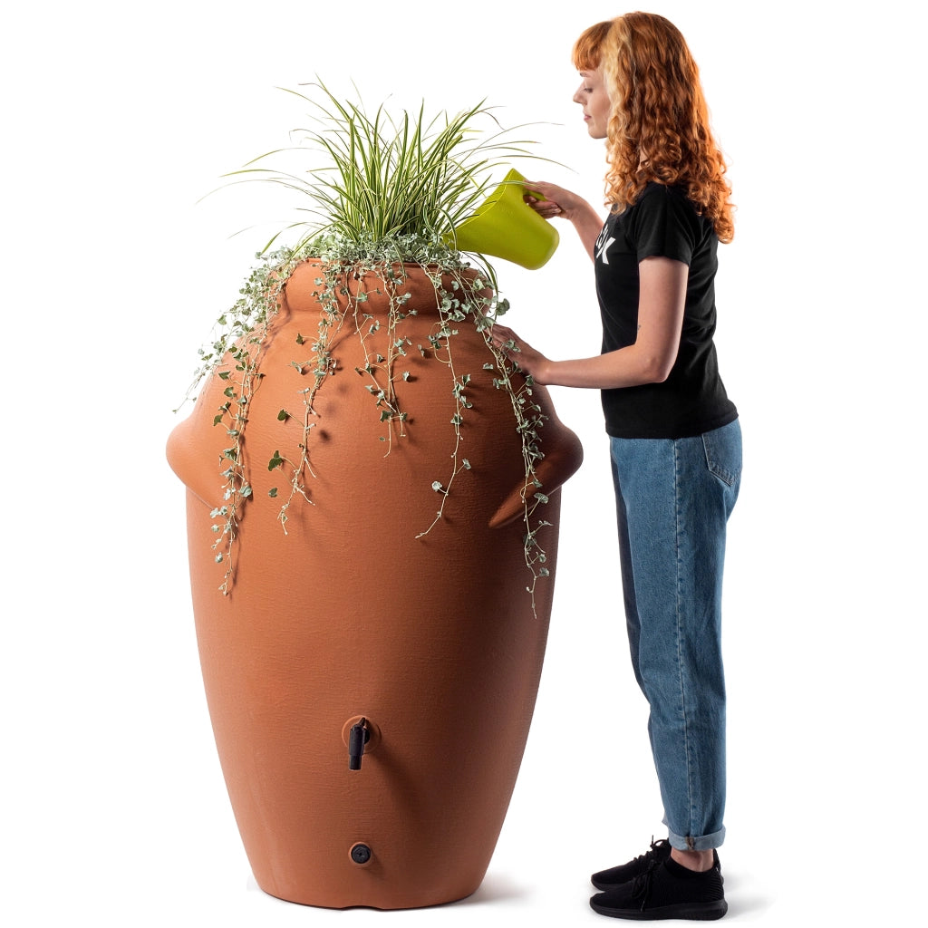 Serbatoio per acqua piovana KADAX 360L Contenitore per acqua piovana Barile + rubinetto Vaso da fiori