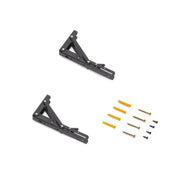 Set di supporti pieghevoli, lunghezza 303 mm, Acciaio, Verniciato bianco