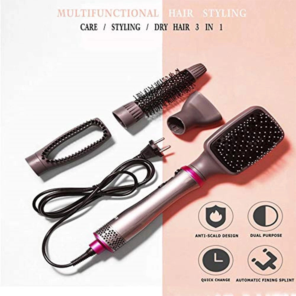 Trade Shop - Set Professionale Per Styler Ad Aria Calda Piastra Asciugacapelli 4in1 Vgr V-408 -
