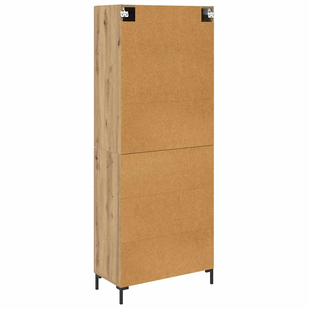 Credenza 2 pcs Rovere artigianale Legno multistrato 3415887