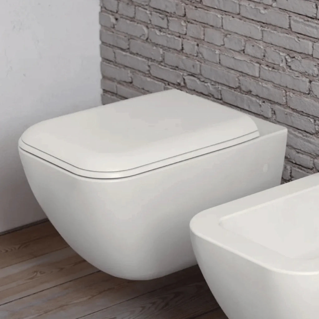 Bidet a Terra Ceramica Cielo "Shui Comfort" Bianco Lucido