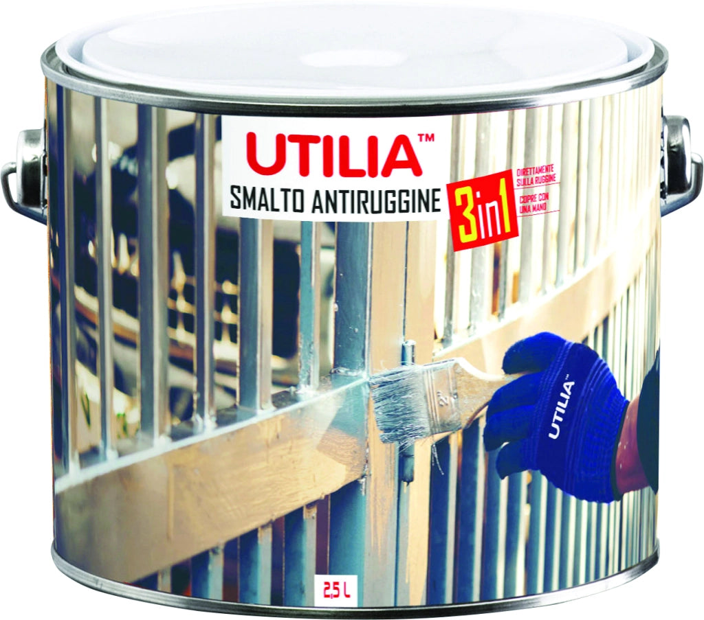 Utilia SMALTO ANTIRUGGINE lt. 2,5 Nero opaco 2.00 pz