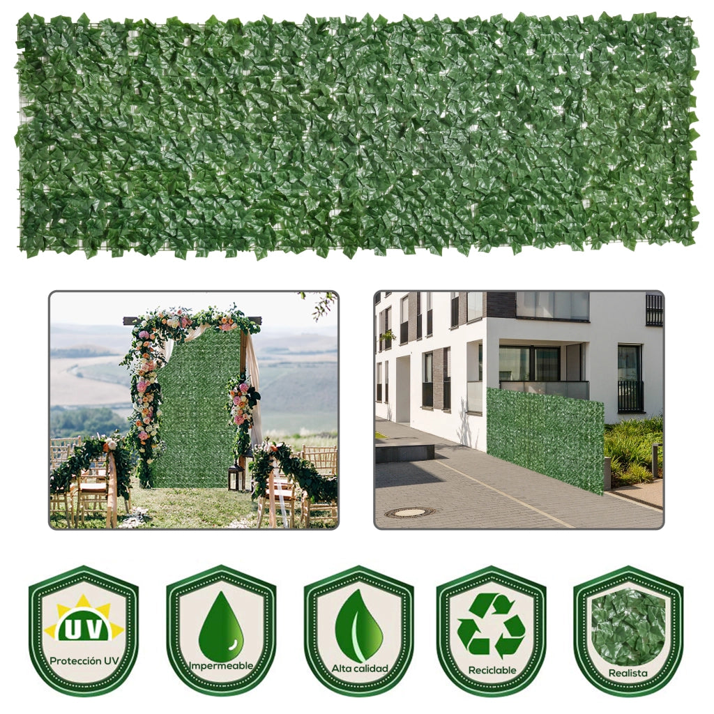 Seto Artificiale per Giardino ¨C zephmum ¨C 3x1 m Verde