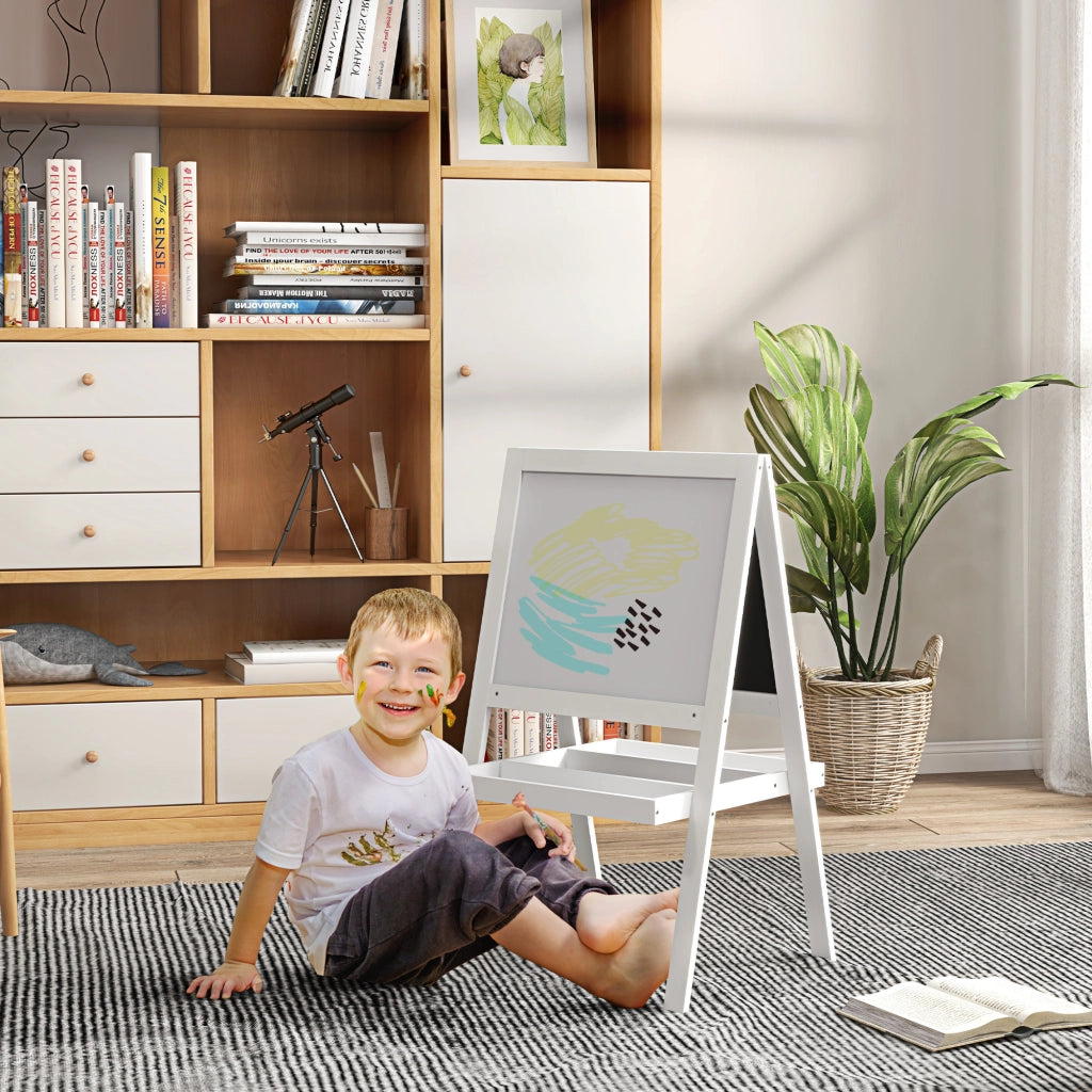 Tavolo da disegno per bambini ¨C zephmum ¨C 2 in 1 lavagna magnetica e gessetti