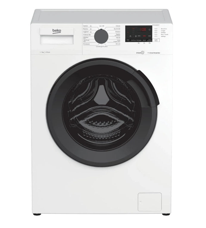 Beko b300 MWUXS71282AI/IT: Lavatrice 7kg Slim, Classe A, 1200 giri, Vapore