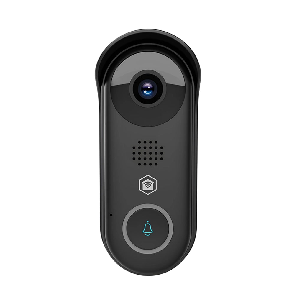 Videocitofono Wi-Fi 2MP Full HD 1080p IPX54 con Visione Notturna Nero Nedis