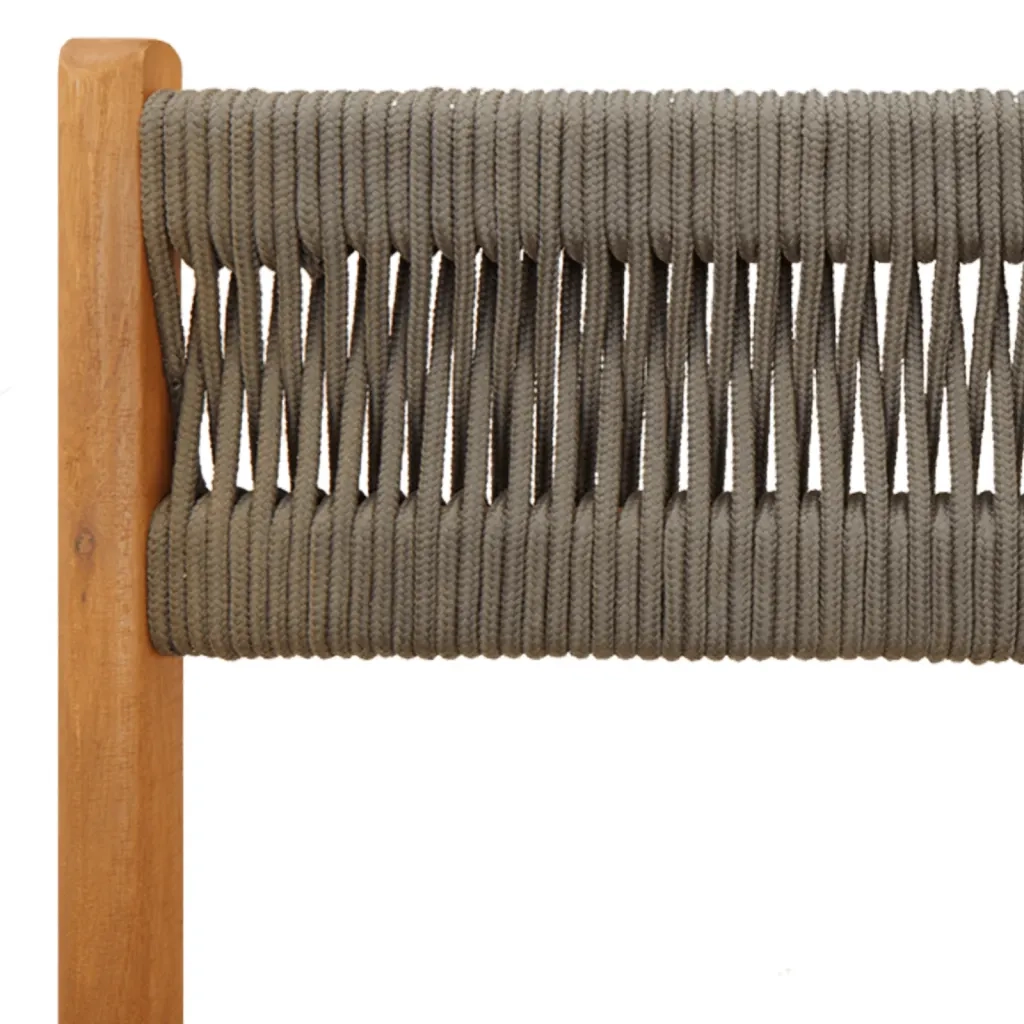 Set da Pranzo da Giardino 5 pz | Set Salotto da Giardino Polipropilene e Legno Massello