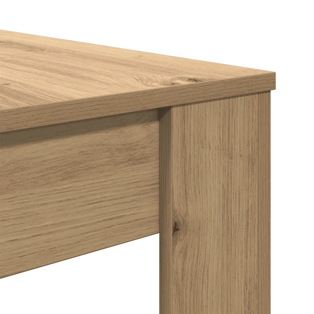 Tavolo da Pranzo Rovere Artigianale 120x60x76 cm in Truciolato 855841