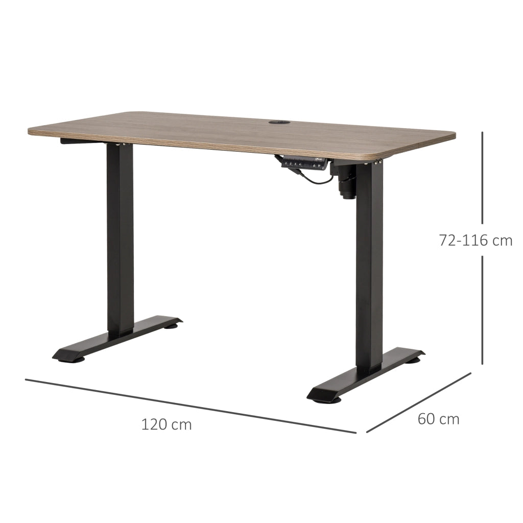Scrivania regolabile in altezza ¨C zephmum ¨C 120x60x72-116 cm nero