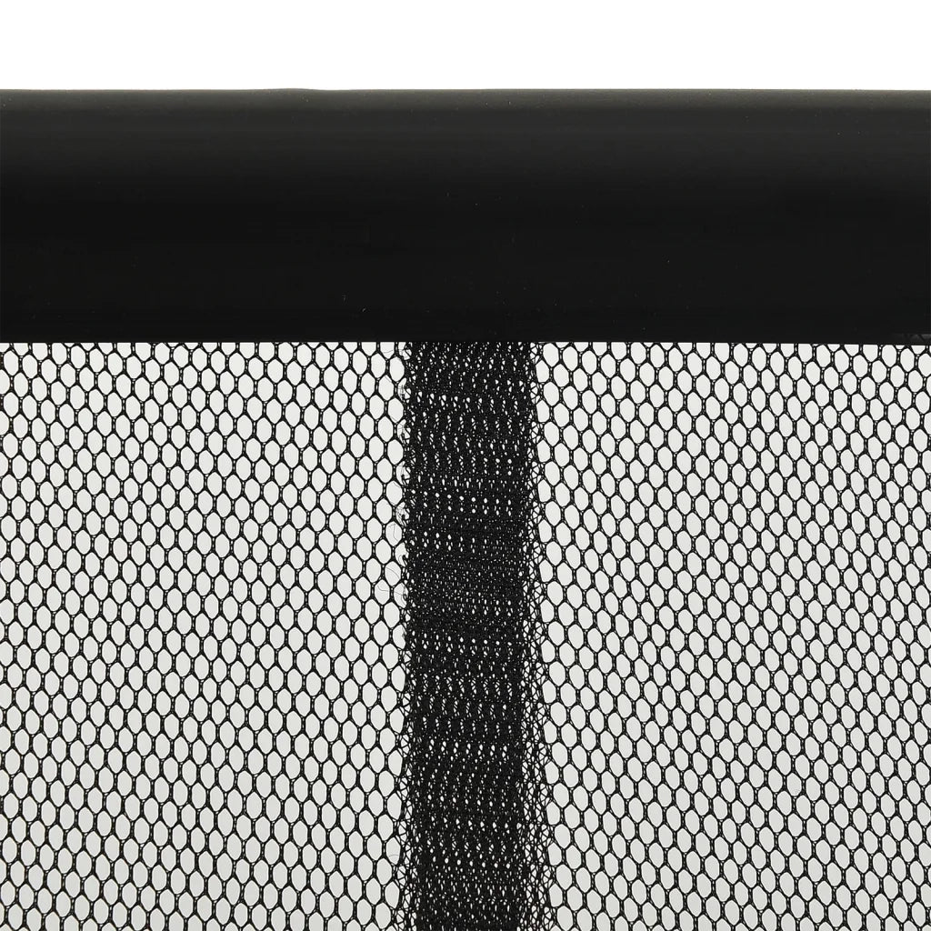 Zanzariera per Porta con 10 Sezioni a Rete Nera 240x240 cm 148712