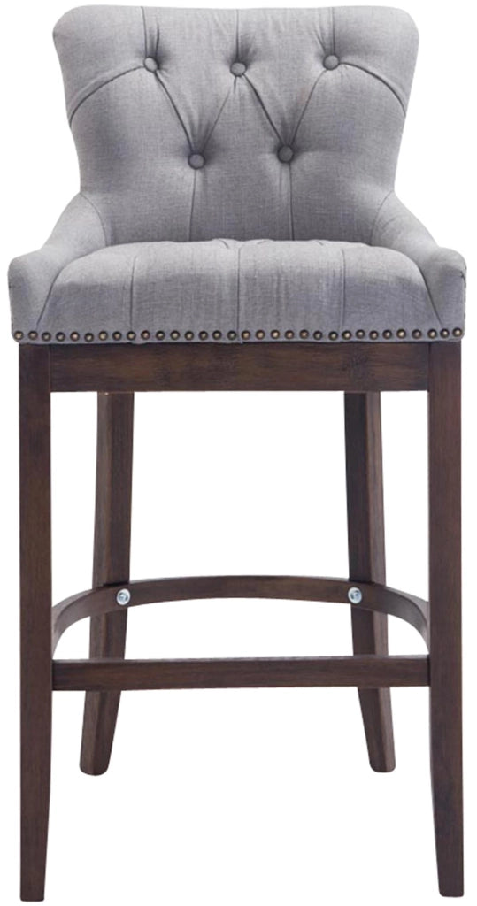 Sgabello Lakewood stoffa antico-scuro grigio chiaro
