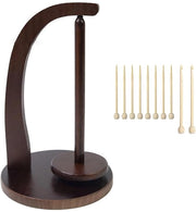 Dispensatore di Filo Magnetico per Filo - Supporto per Filo - Supporto per Lana - Supporto per Filo in Legno - Organizzatore per Filo da 17,5 cm