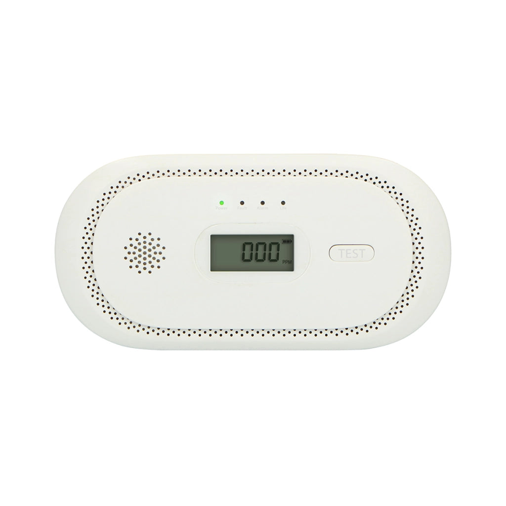 Rilevatore Monossido di Carbonio con Schermo LCD Allarme 85 dB Potente Bianco Alecto