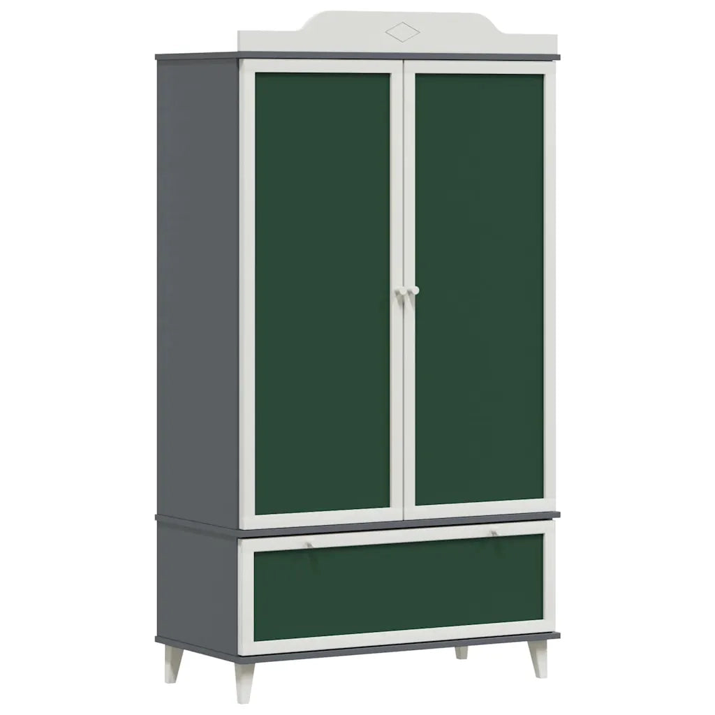 Armadio con Lavagna ROROS Grigio e Bianco 90 x 45 x 165 cm CFW9627520
