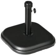 Base per Ombrellone in Cemento Quadrata 11kg ¨C Zephmum ¨C Nero 32-38mm