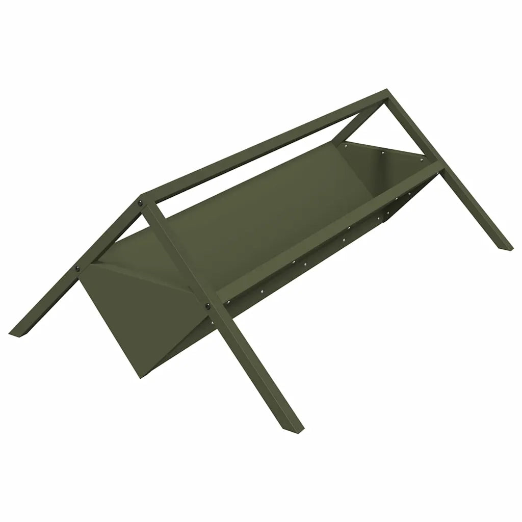Abbeveratoio per bestiame Verde oliva 111 x 76 x 38 cm 874661