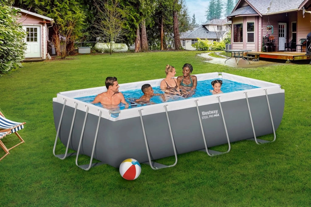 Set piscina fuori terra Steel Pro Max da 404x201x100 cm