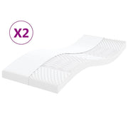 Materassi in Schiuma 2pz Bianchi 90x190cm 7 Zone Durezza 20 ILDcod mxl 129641
