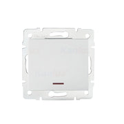 Interruttore unipolare LED LOGI bianco Kanlux 25078
