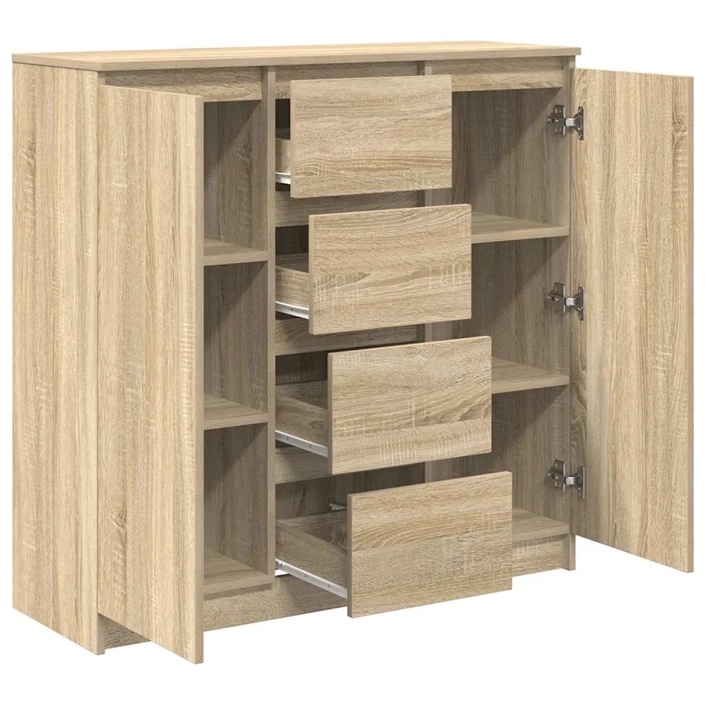 Credenza con Cassetti-Buffet-Armadio da cucina Rovere Sonoma 100,5x35x98,5 cm Truciolato