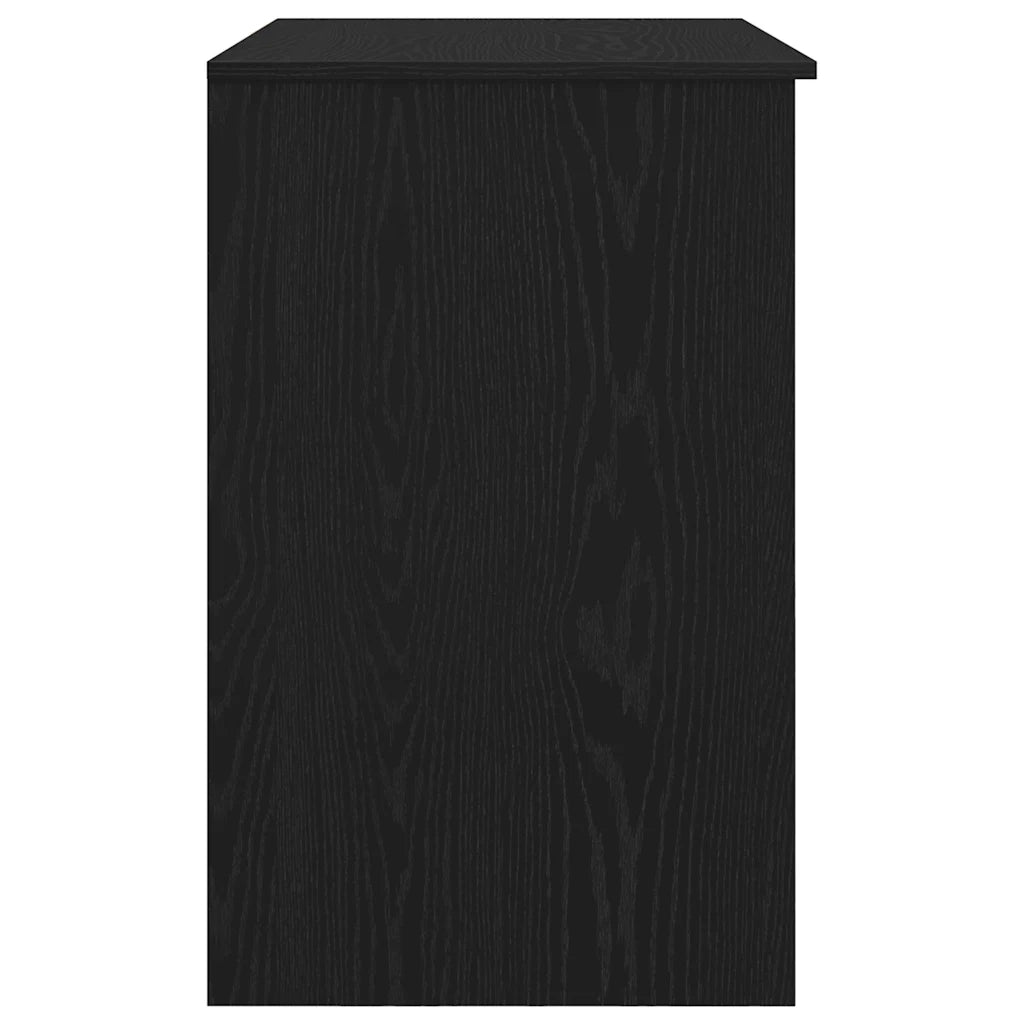 Scrivania Rovere Nera 86x49x76 cm in Legno Multistrato 861824