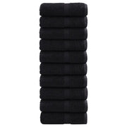 Salviette Premium SOLUND 10 pz Nere 30x30 cm 600 g/mÂ²