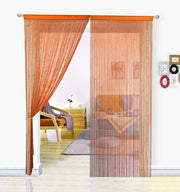 Tendaggi per finestre - decorazioni per porte - 1 pezzo - arancione - 90x200cm