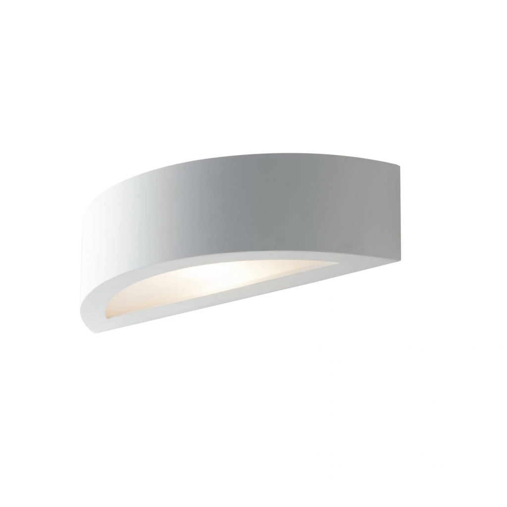 APPLIQUE CORTINA 1XE14 30X10XH7,5CM BIANCA.
