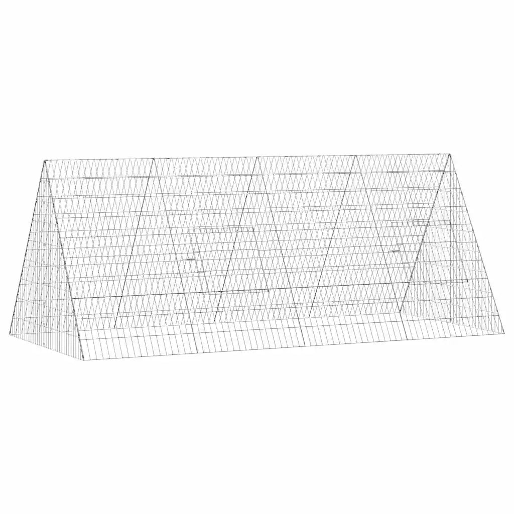 Gabbia per Conigli Argento 215 x 100 x 85 cm Acciaio zincato 42019229