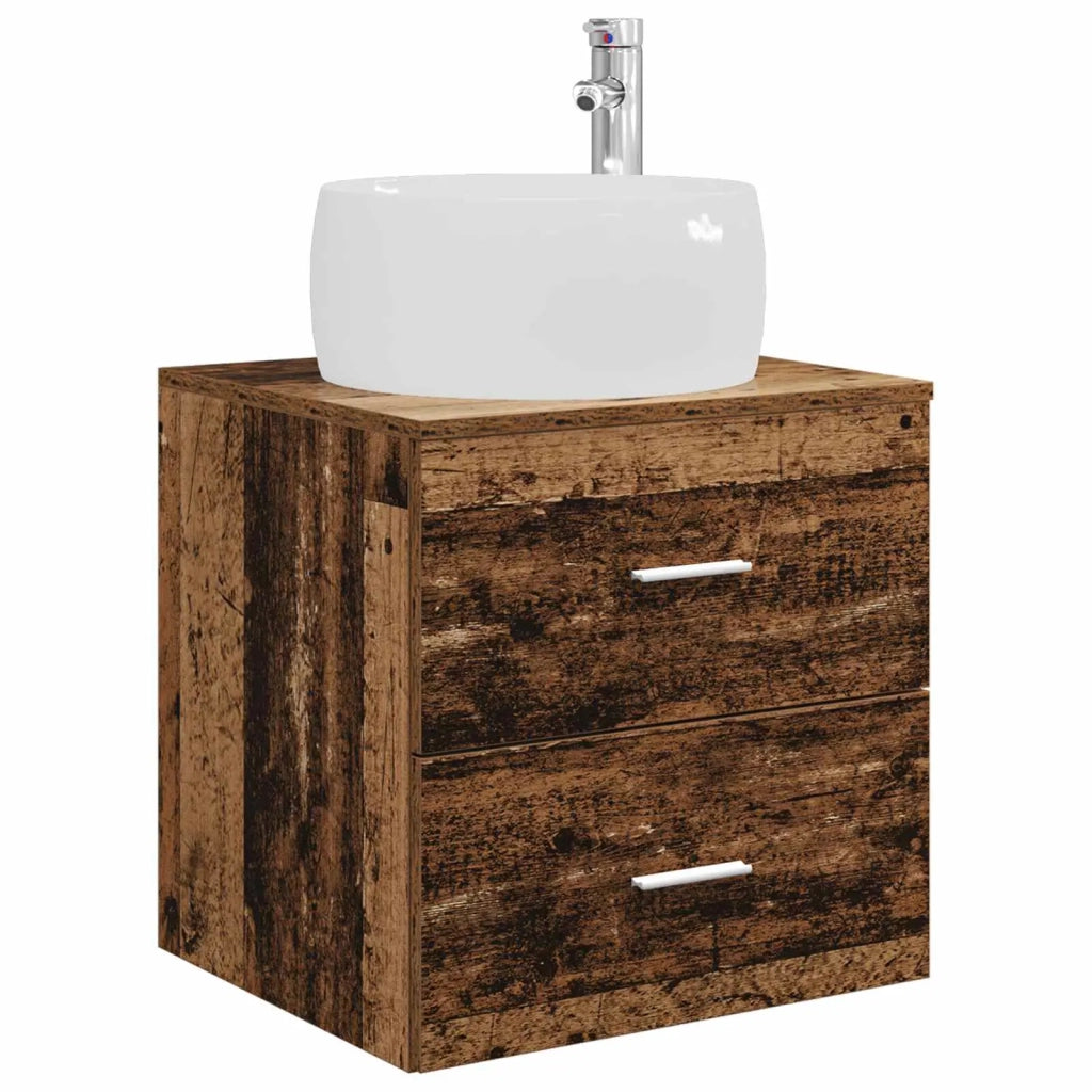 Set di mobili per il bagno 3 pz Legno antico 3405921