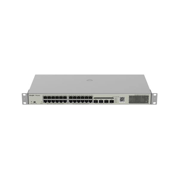 Reyee switch poe 28 porte gigabit, layer 2, cloud managed, poe budget, 370w - RG-NBS3100-24GT4SFP-P-V2