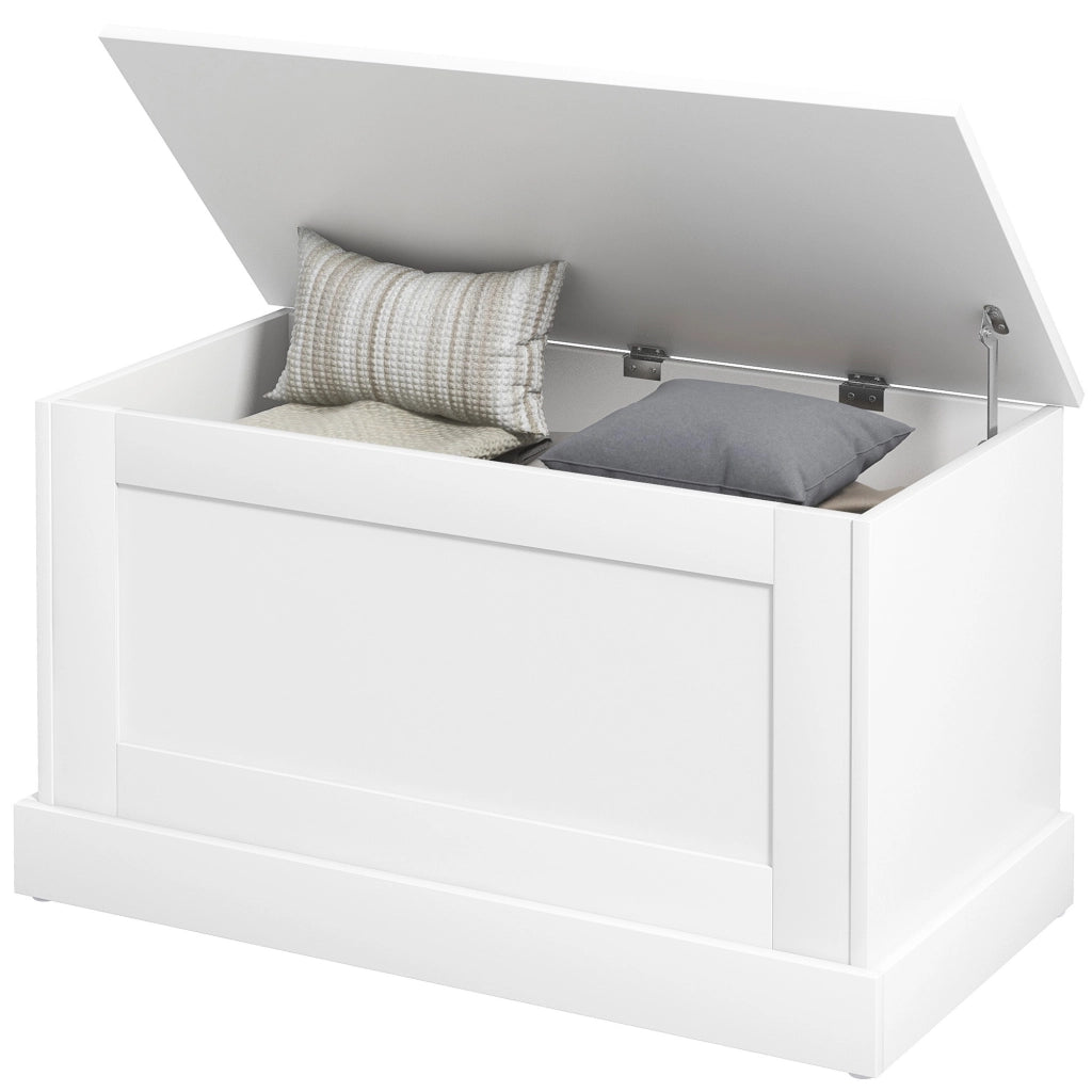 Cassa per giocattoli ¨C zephmum ¨C bianco, legno, 80x40x45