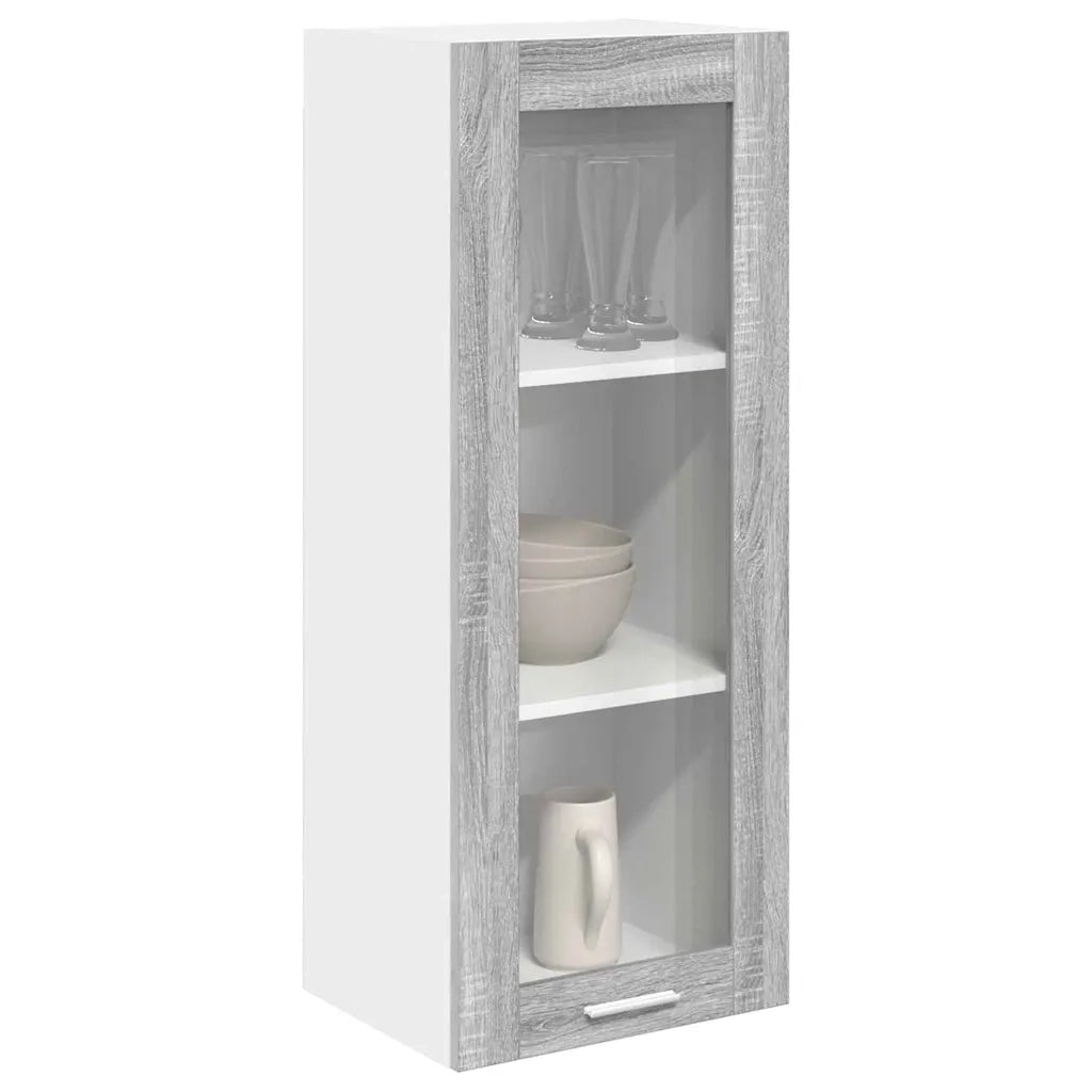 Armadio pensile con porta Grigio Sonoma 40 x 31 x 100 cm 884383