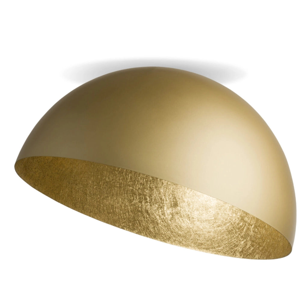 Plafoniera Sfera oro 35cm cupola tonda 1xE27 Sigma
