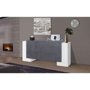 Credenza Pillon 210 – 2+2 ante + 3 cassetti – Bianco Lucido/Report