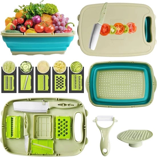 Piastra da taglio multifunzionale 9-in-1 per attività all'aperto e cucina