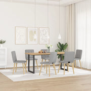 Sedie da Pranzo 6 pz Grigio Nuvola in Tessuto 3315447